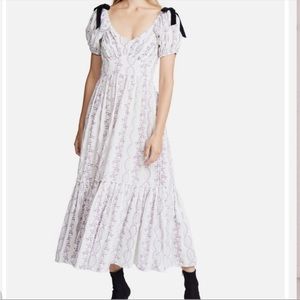 LoveShackFancy Angie swiss dot gauze dress size 4